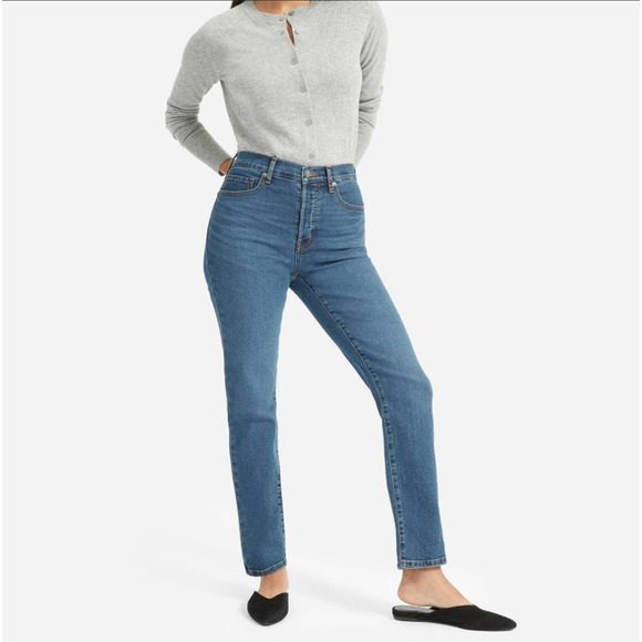 Everlane Denim - Everlane High Rise Straight Jeans